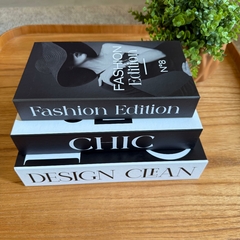 Conjunto 3 Livros Caixa Decorativa - Fashion & Design - comprar online