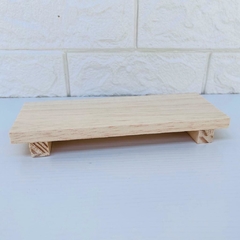 Base Retangular Madeira Pinus Maya - 20x8cm na internet