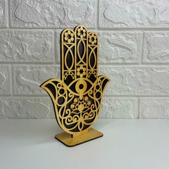 Hamsá de Mesa em MDF 20cm - Preto na internet