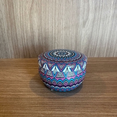 Vela Decorativa na Lata - Mandala Azul na internet