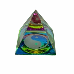 Pirâmide de Cristal 5cm - Yin Yang - comprar online