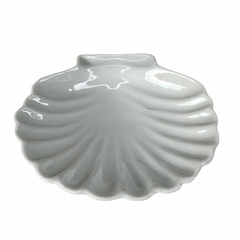 Prato Porcelana Redondo 13,5cm - Concha Branco - comprar online