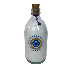 Garrafa de Vidro 500ml Amuleto - Olho Grego Central - comprar online