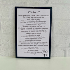 Placa Decorativa Retangular 23cm - Salmo 91