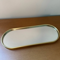 Imagem do Base Gold Espelhada Grande 30x12cm - Oval