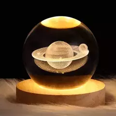 Luminária Bola de Cristal - Saturno