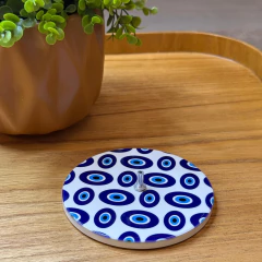 Incensário em Resina Olho Grego Proteção – 10,5cm - MARA ROCHA DECORAÇÃO