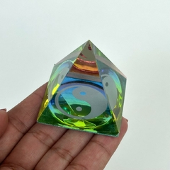 Pirâmide de Cristal 5cm - Yin Yang
