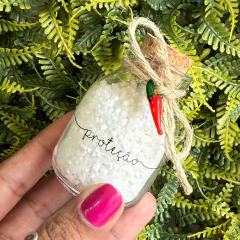 Garrafinha Amuleto 100ml - Proteção|Sal Grosso