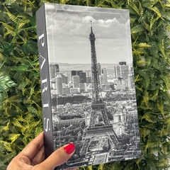 Conjunto 3 Livros Caixa Decorativa - Bem Vindo A Cidade Luz - MARA ROCHA DECORAÇÃO