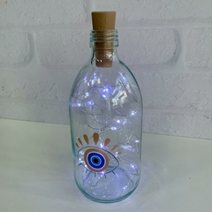 Garrafa de Vidro 500ml com LED - Olhar Protetor - loja online