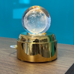 Imagem do Luminária de Mesa Bola de Cristal Giratória 10,5cm - Lua Cheia
