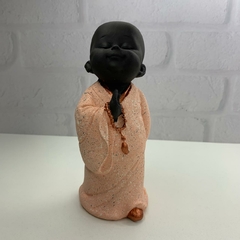 Buda em Resina 16cm Sereno - Coral na internet