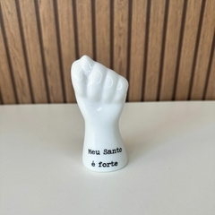 Figa de Porcelana - Escrita - Meu Santo É Forte