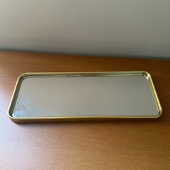 Base Gold Espelhada Grande 30x12cm - Retangular - loja online
