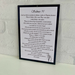 Placa Decorativa Retangular 23cm - Salmo 91 - loja online