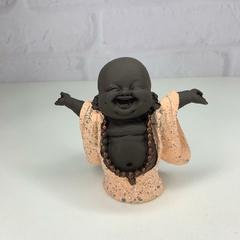 Buda em Resina 10cm Feliz - Coral - loja online