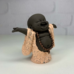 Buda em Resina 10cm Feliz - Coral na internet