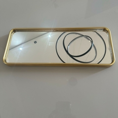 Base Gold Espelhada Grande 30x12cm - Retangular - comprar online