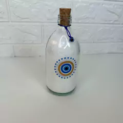 Garrafa de Vidro 500ml Amuleto - Olho Grego Central - loja online
