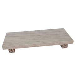 Base Retangular Madeira Pinus Maya - 20x8cm