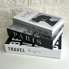 Imagem do Conjunto 3 Livros Caixa Decorativa - Bem Vindo A Cidade Luz