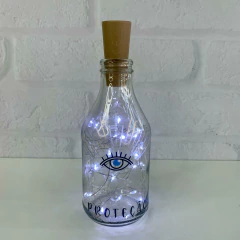 Garrafa de Vidro 200ml com LED - Raios de Proteção