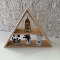 Imagem do Prateleira Nicho Triangular em Madeira Pinus - 35cm