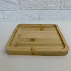 Base Quadrada em Bambu - 17cm na internet