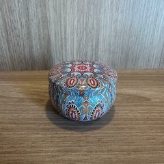 Vela Decorativa na Lata - Mandala Laranja - loja online
