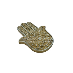 Incensário em Resina 11cm - Hamsá Dourado