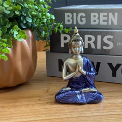 Buda Oração em Resina – 12 cm Harmonia, Proteção e Serenidade