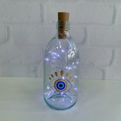 Garrafa de Vidro 500ml com LED - Olhar Protetor na internet