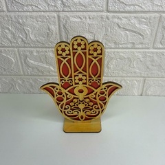 Hamsá de Mesa em MDF 20cm - Vermelho - loja online