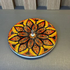 Incensário em Resina Mandala Energia Solar – 10,5 cm Força, Motivação e Expansão na internet