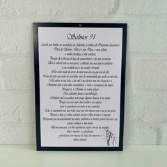 Placa Decorativa Retangular 23cm - Salmo 91 na internet