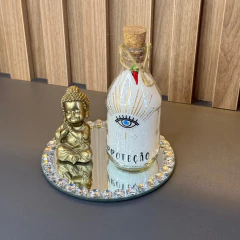 Base Espelhada Redonda com Detalhes de Cristal – 15cm na internet