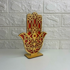 Hamsá de Mesa em MDF 20cm - Vermelho - comprar online