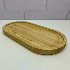 Base Oval em Bambu 24cm - Aprecie os Pequenos Momentos