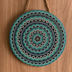 Mandala em Azulejo – 16cm - Harmonia Azul - loja online