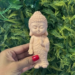 Buda Tibetano em Resina 14cm Rosê - Meditando - comprar online