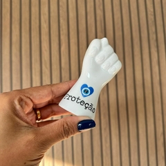 Figa de Porcelana - Olho Grego - Proteção - comprar online