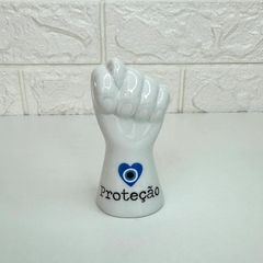 Figa de Porcelana - Olho Grego - Proteção
