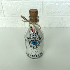 Garrafa de Vidro 200ml Amuleto - Hamsá Proteção - loja online