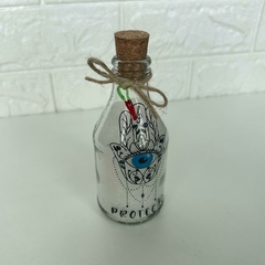Imagem do Garrafa de Vidro 200ml Amuleto - Hamsá Proteção