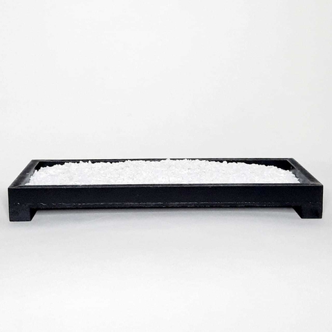Jardim Zen Retangular em MDF Preto - 28x11cm - comprar online