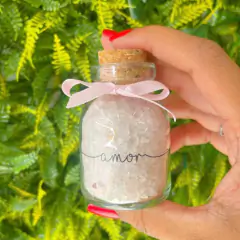Garrafinha Amuleto 100ml - Amor|Quartzo Rosa - comprar online