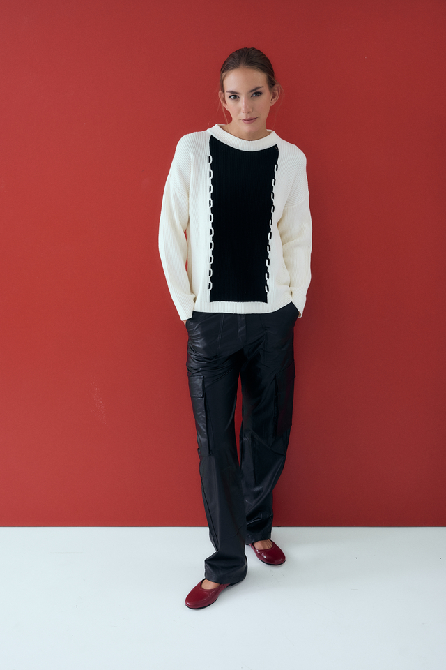 Sweater Combinado Cj38 B4C thumbnail 2