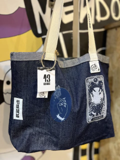 Totebag denim 13 Cabras Drop Amuleto '4 de Oros' en internet