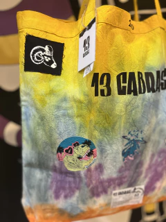 Totebag batik 13 Cabras Drop Amuleto 'Dinos’ - Mendoza Urbana